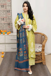 Urge lawn embroidery three piecs suit