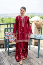 Red Embroidered Suit