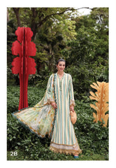 White Stripes Lawn Suit