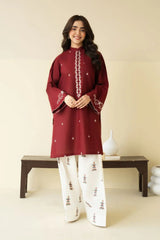 Red Embroidered Suit
