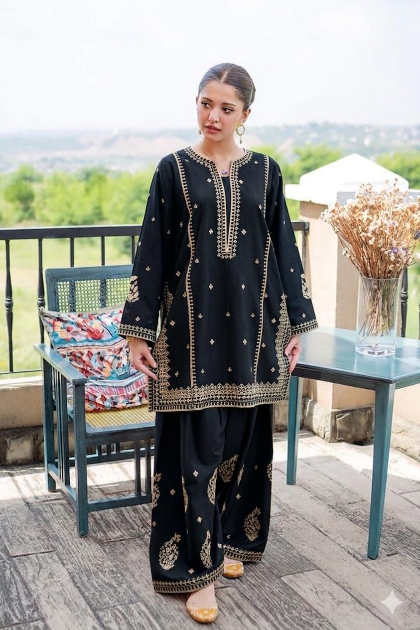Red Embroidered Suit