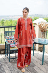 Red Embroidered Suit