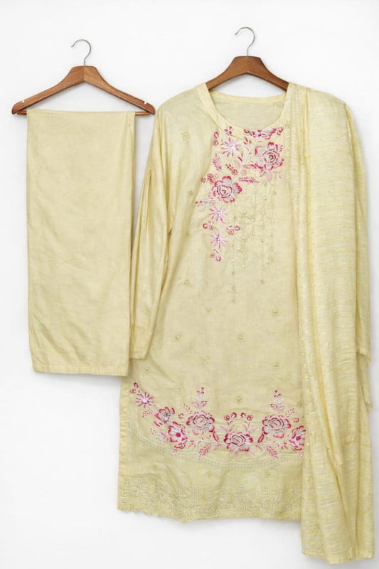 Women 3pcs unstiched lawn