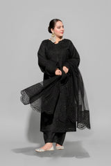 Elegant Beige Chikankari  Heavy  Dupatta