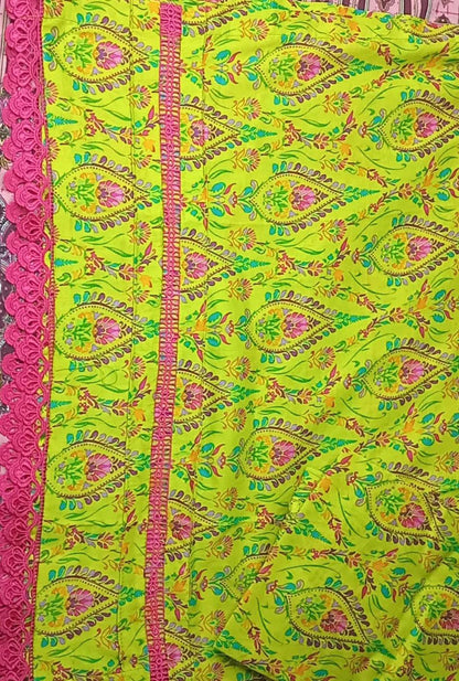 women 3pcs stiched lawn.