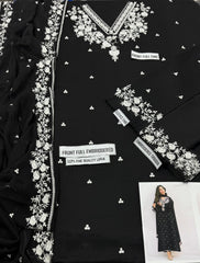 Black & White Embroidery 3PC Suit 🖤🤍
