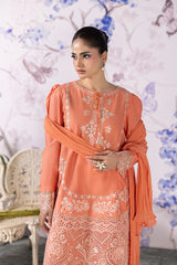 Elegant Orange Stitched Suit